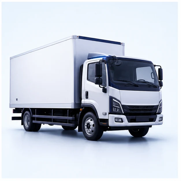 Truk box untuk layanan pengiriman VORA Niaga